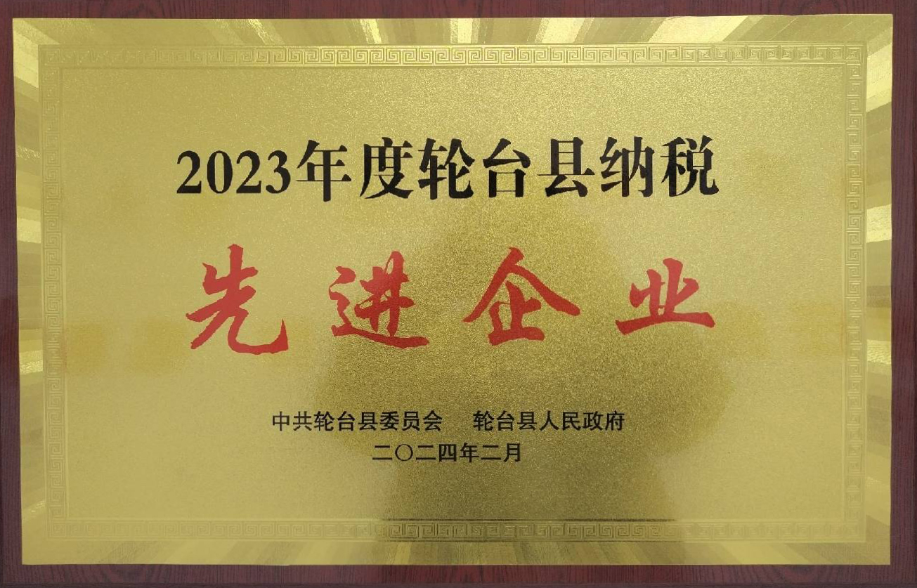 2023年度轮台县纳税先进企业